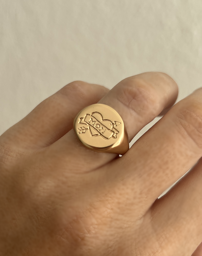 Tattoo Heart Ring